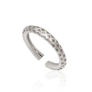 Lace ring silver