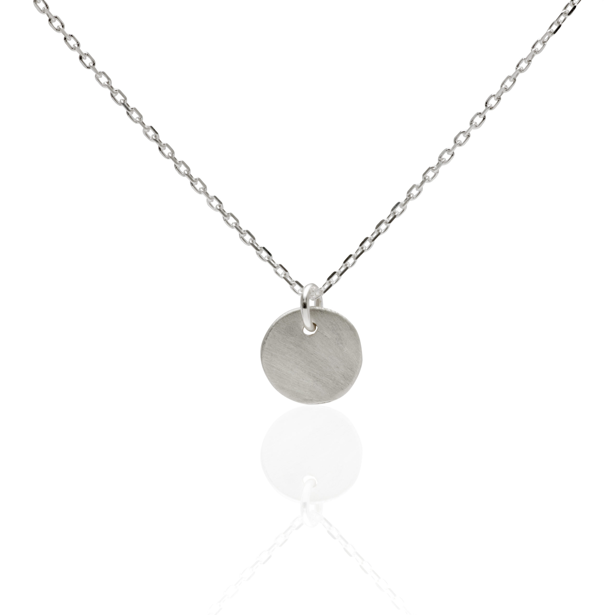 Small coin necklace silver 925
