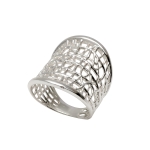 Dreamcatcher ring silver large thumbnail 1