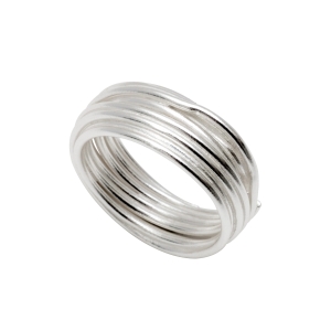 Linear ring silver