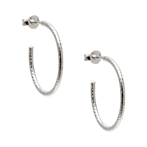 Basic hoops silver