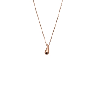 Drop necklace pink gold small