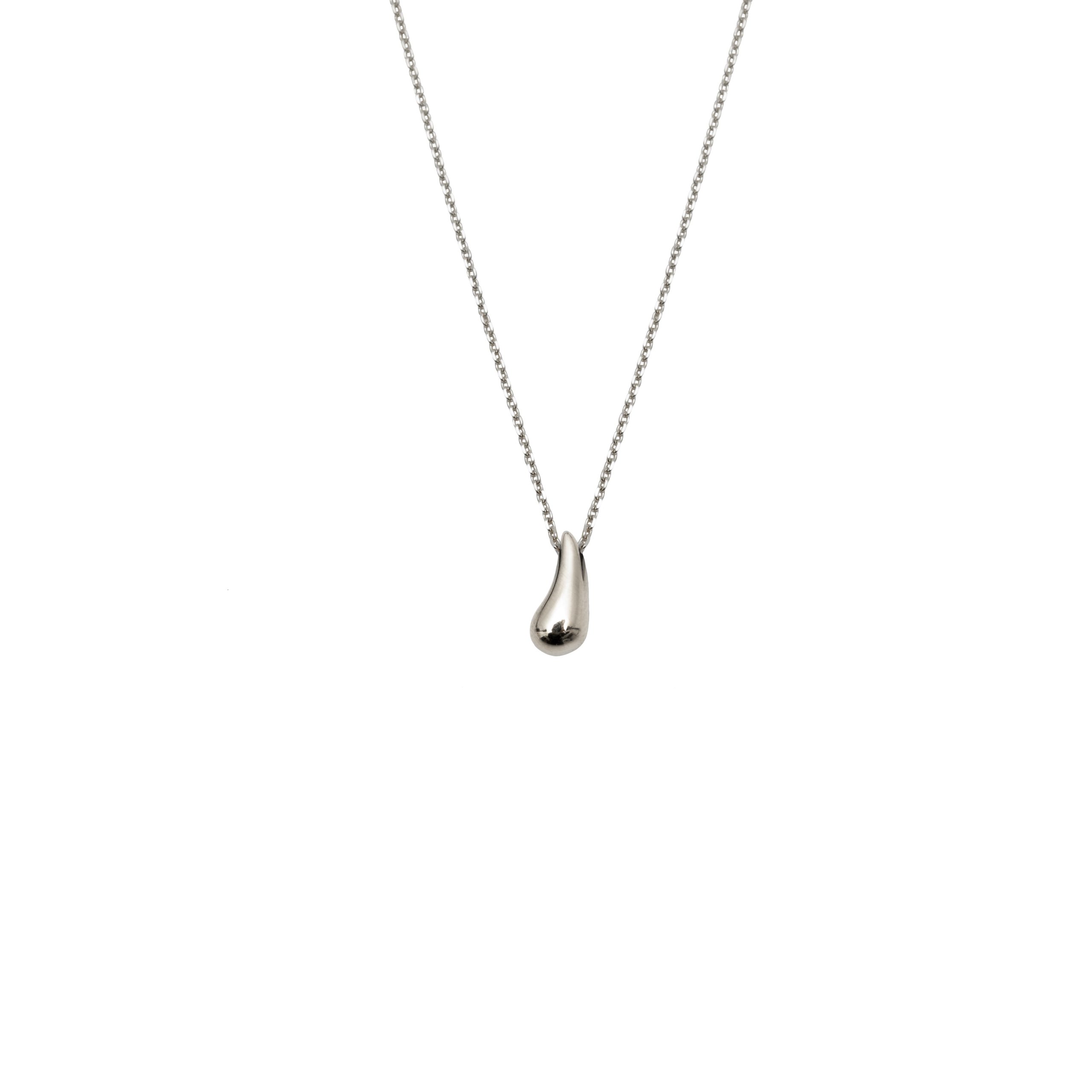 Drop necklace silver small