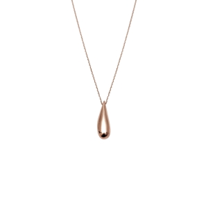 Drop necklace pink gold large