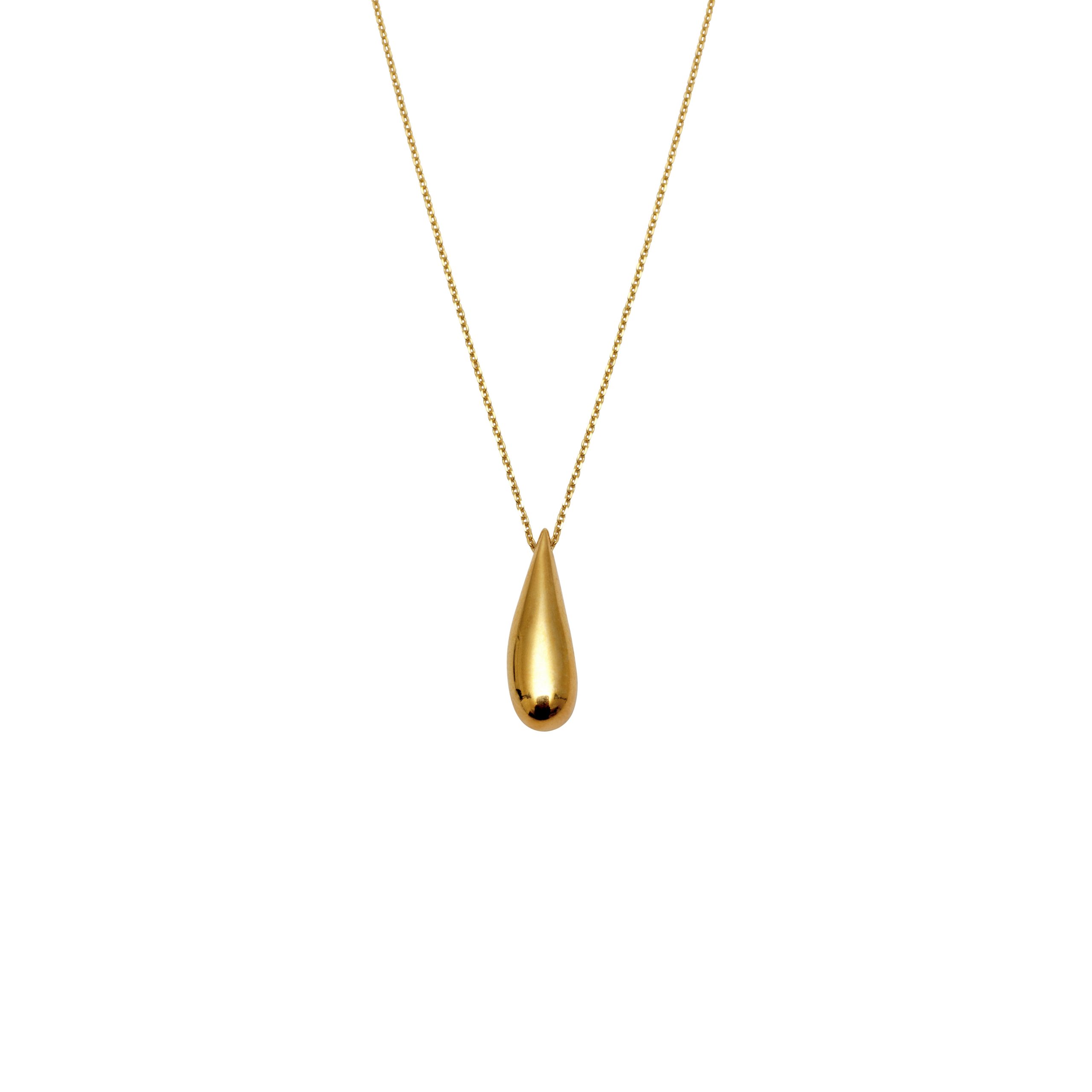 Drop necklace gold large