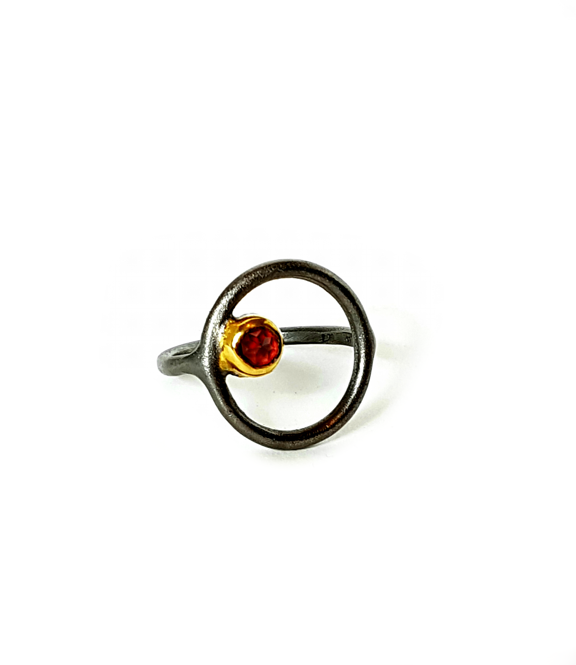 Garnet rhodolite ring
