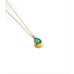 Chrysocolla quartz pendant thumbnail 1