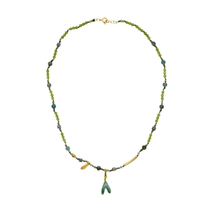 Peridot apatite necklace