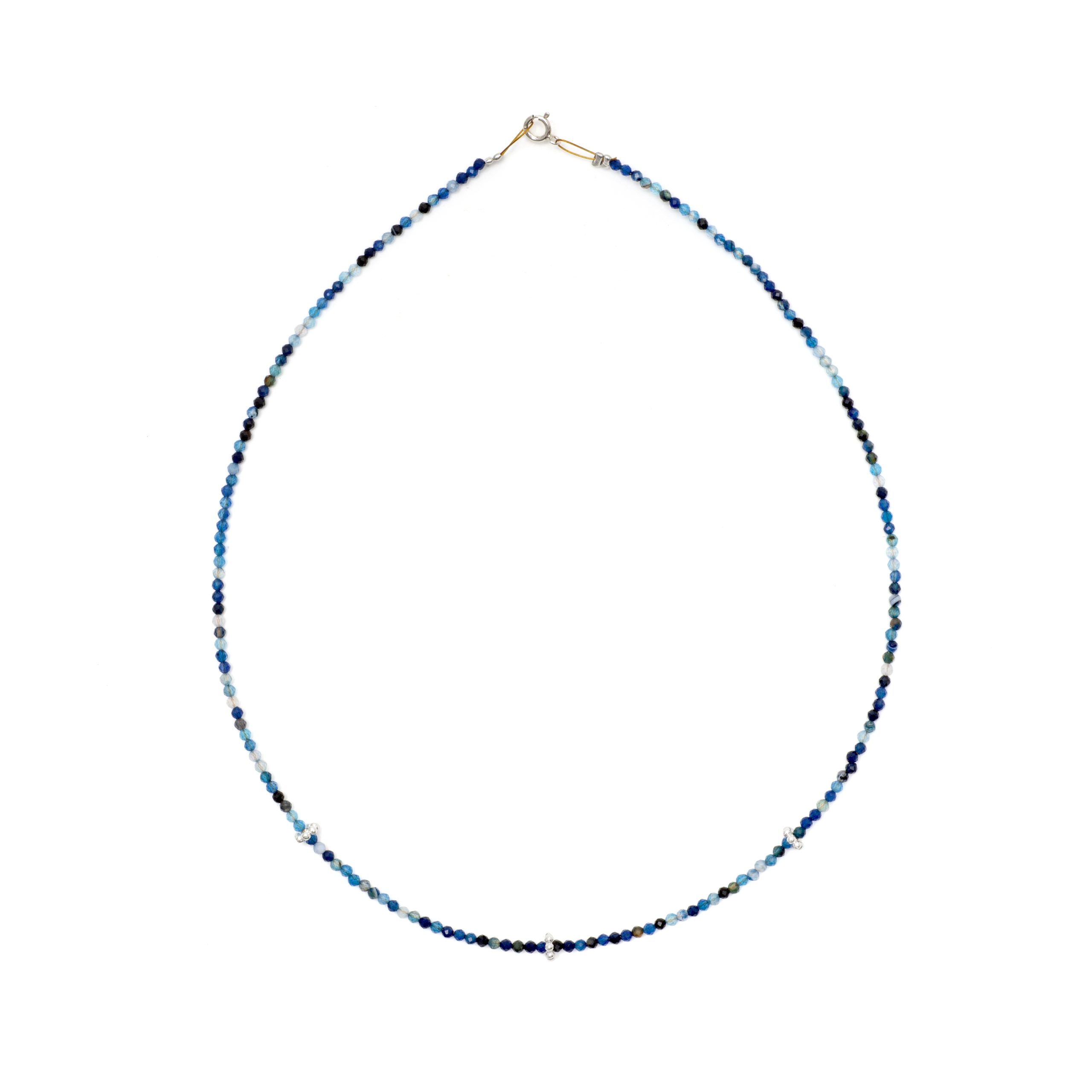Blue jade necklace
