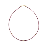 Pink jade necklace thumbnail 1