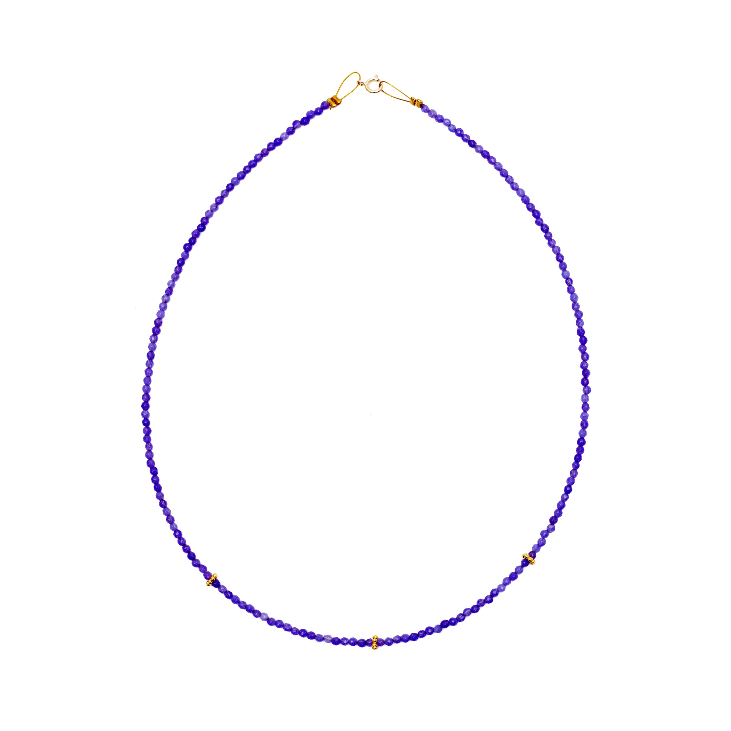 Tanzanite jade necklace