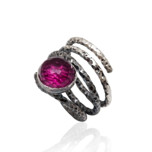 Black ruby ring