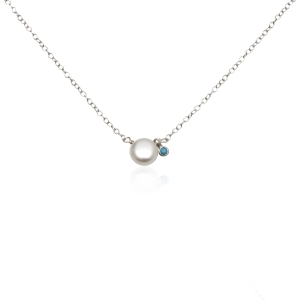 Turquoise pearl pendant