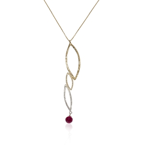 Gold leaf harmony necklace