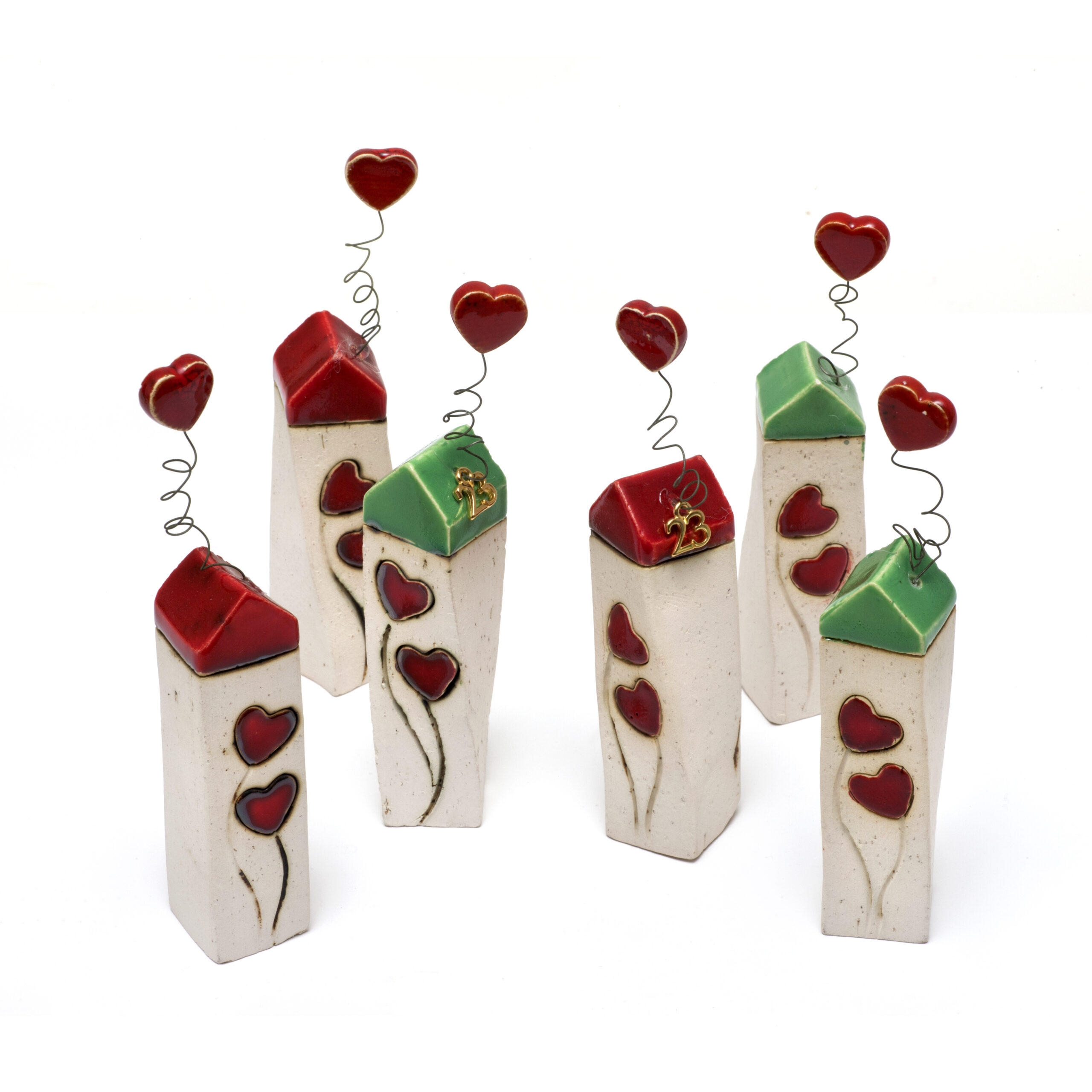 Charm house with hearts