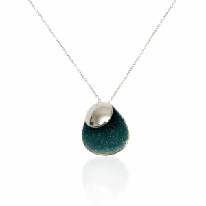 Blue crystals necklace