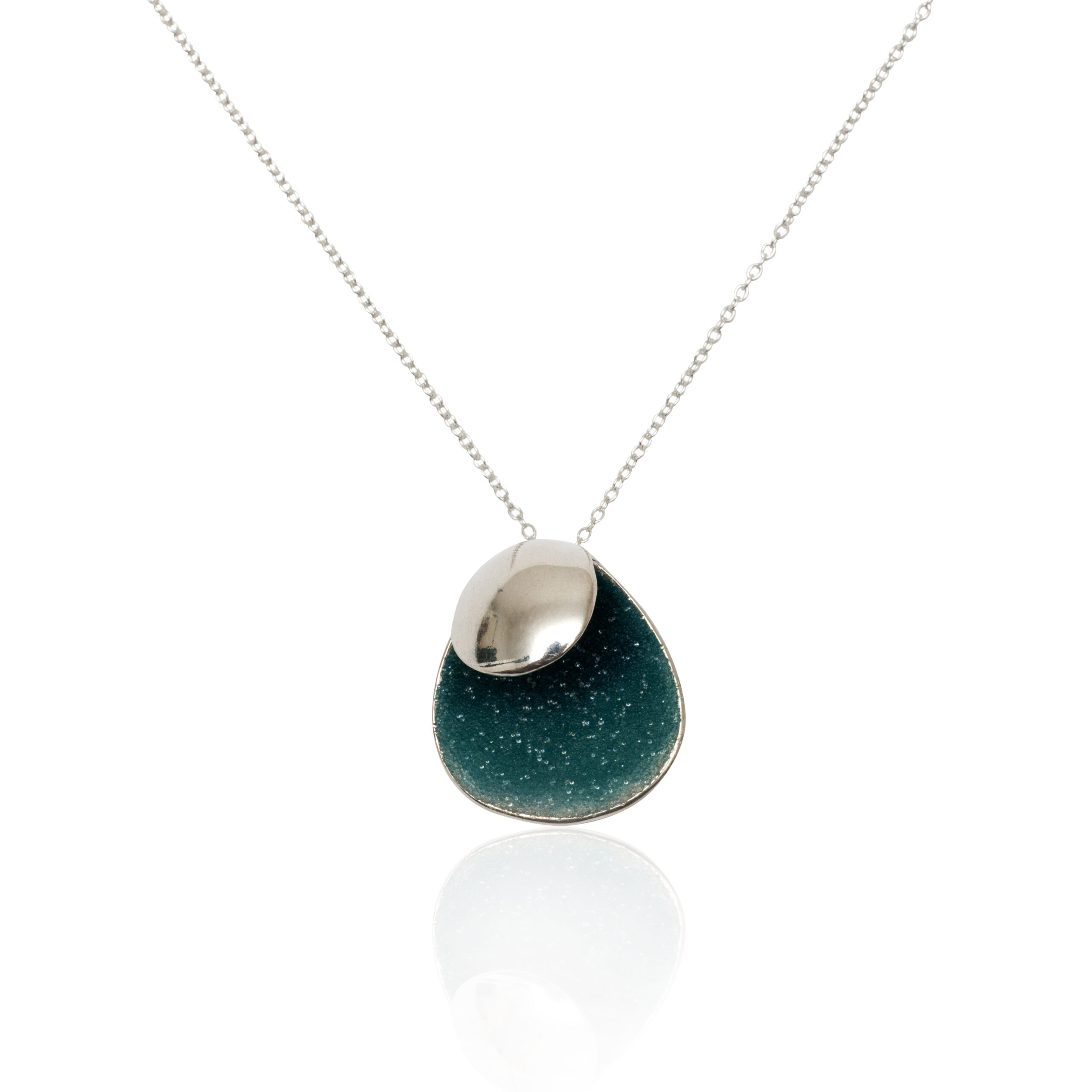 Blue crystals necklace