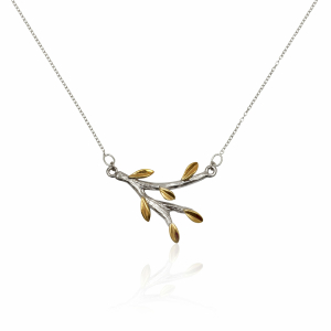 Olive branch necklace