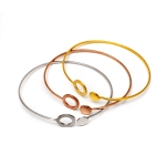 Double circle cuff bracelet thumbnail 2