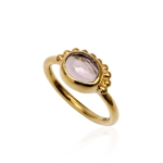 Pink quartz ring thumbnail 1