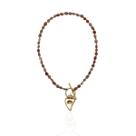 Boho eye heart necklace thumbnail 2