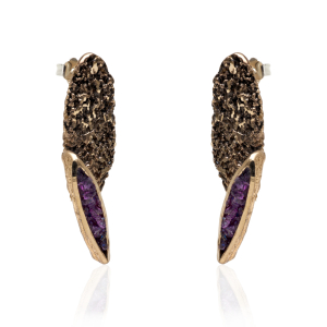 Bronze drop earrings
