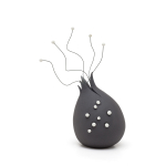 Dark grey pomegranate charm thumbnail 2