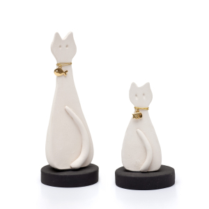White cat charm