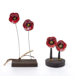 Double poppies charm thumbnail 3