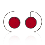 Pop earrings black platinum thumbnail 2