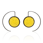 Pop earrings black platinum thumbnail 1