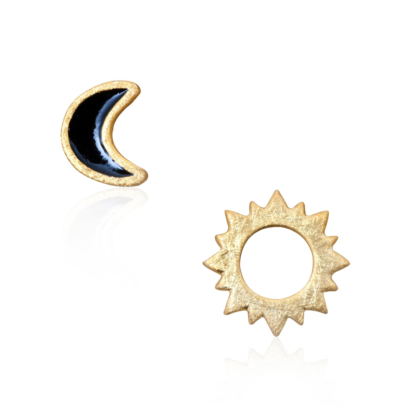 Sun and moon earrings