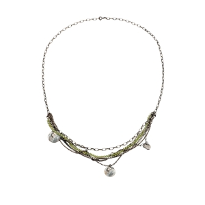 Peridot boho necklace