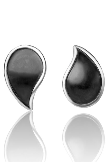 Dewdrop silver earrings