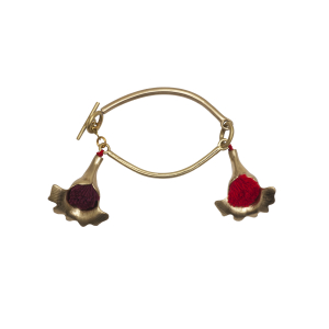 Gold flowers bracelet