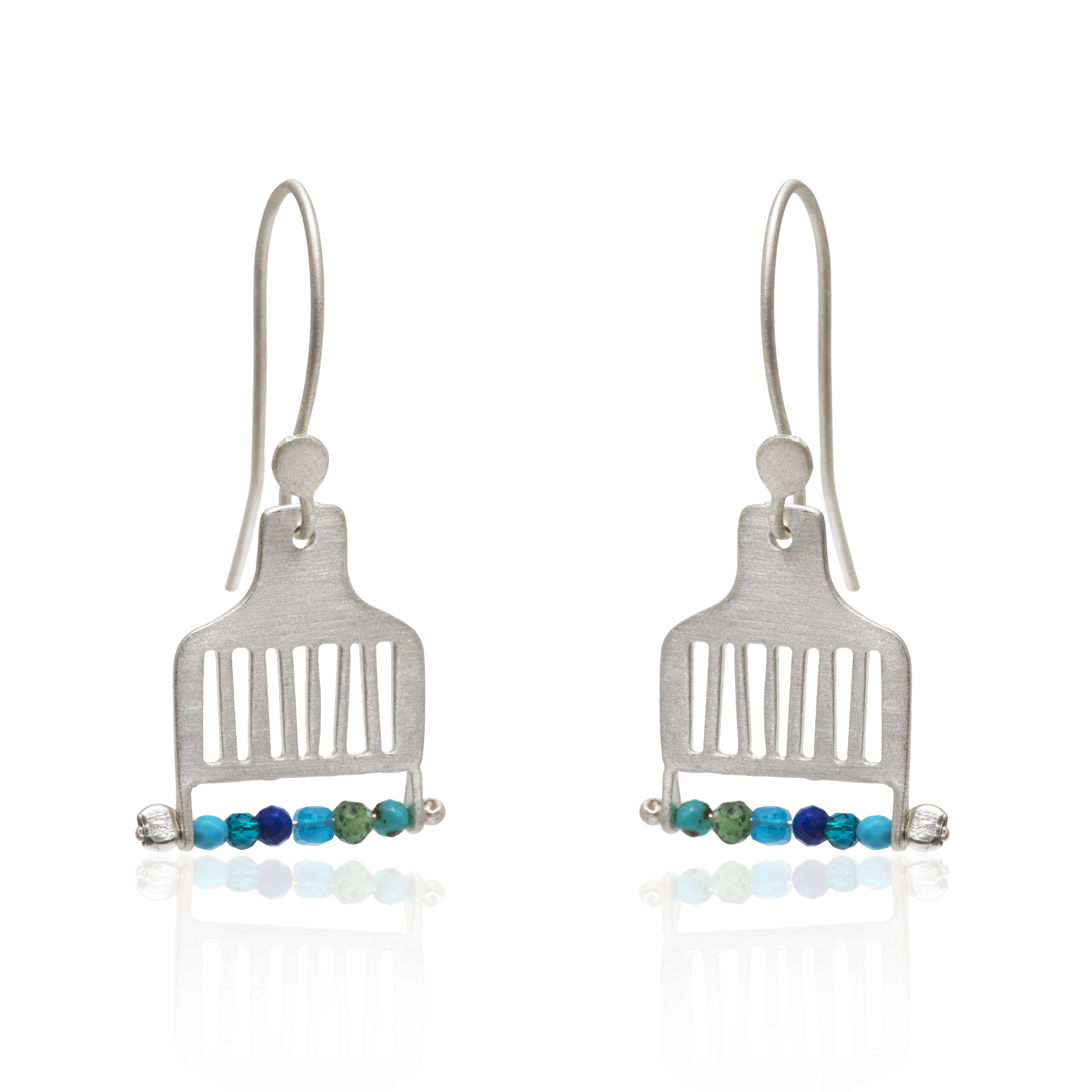 Pyrgi earrings jade carnelian