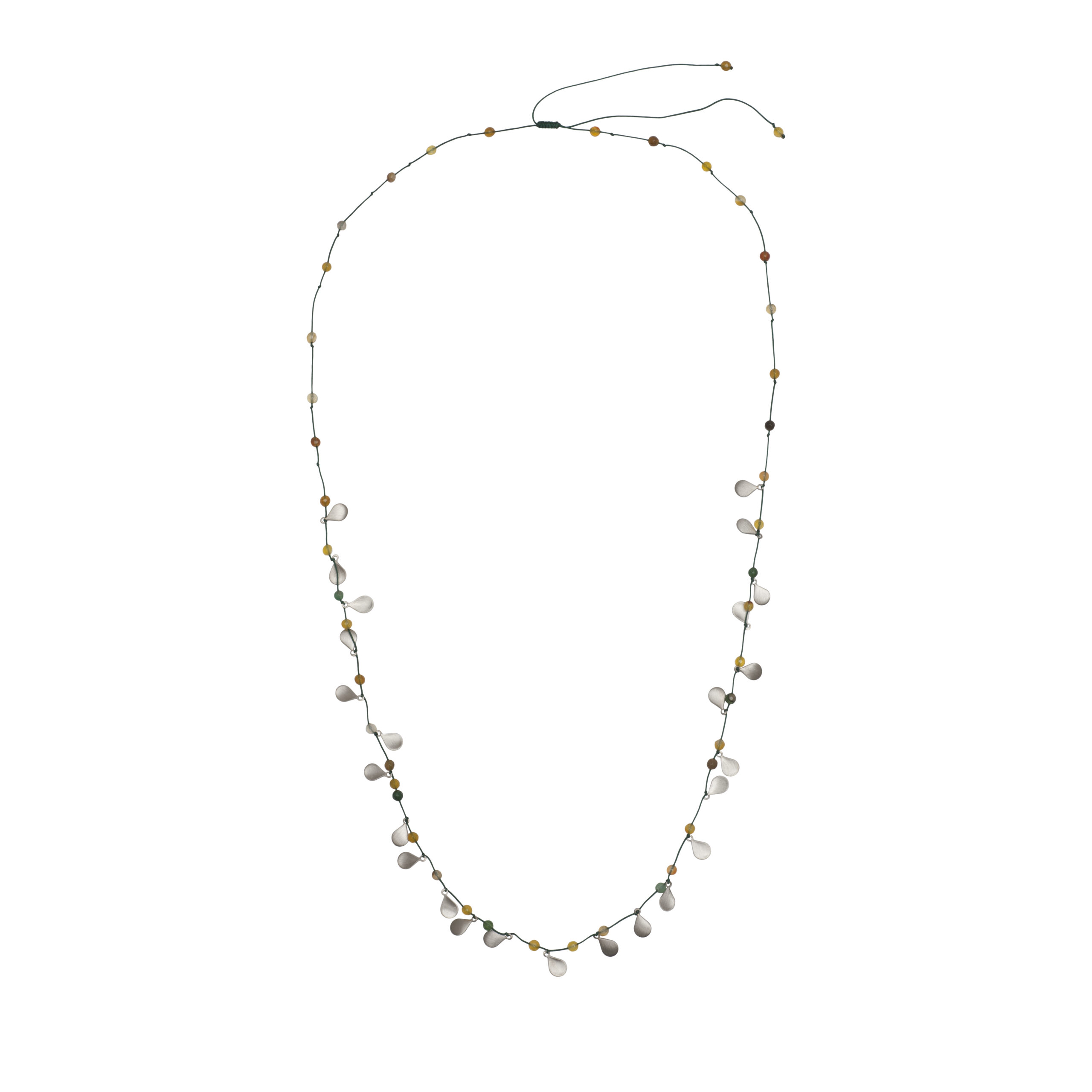 Silver drops necklace