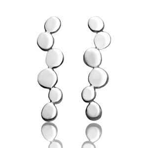 Bubbles silver earrings