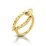 Leaf zirgon ring thumbnail 1