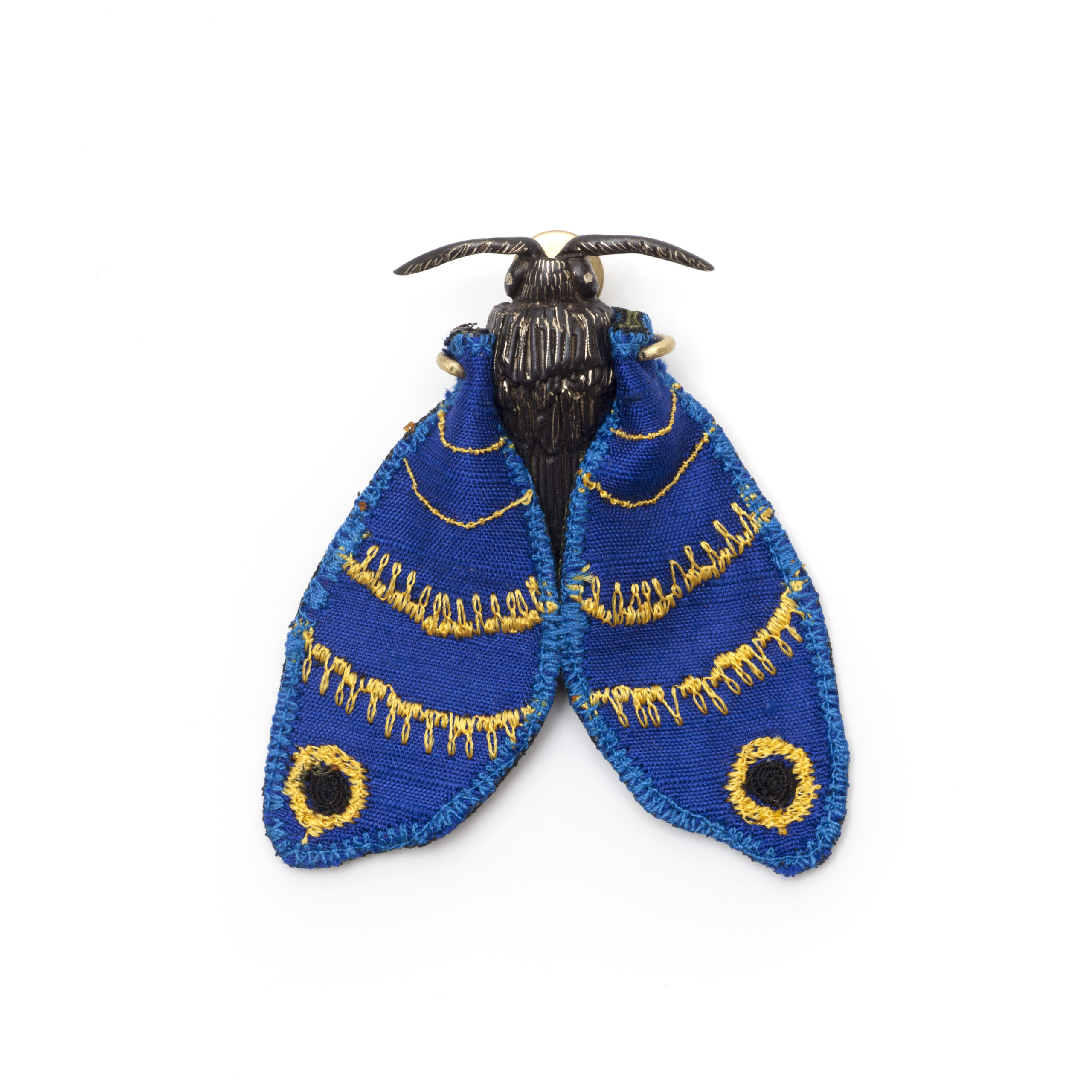 Blue butterfly pin