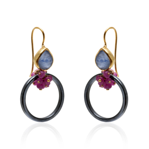 Kyanite quartz earrings