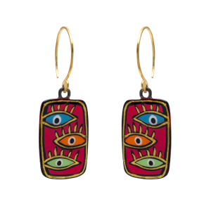 Three eyes earrings