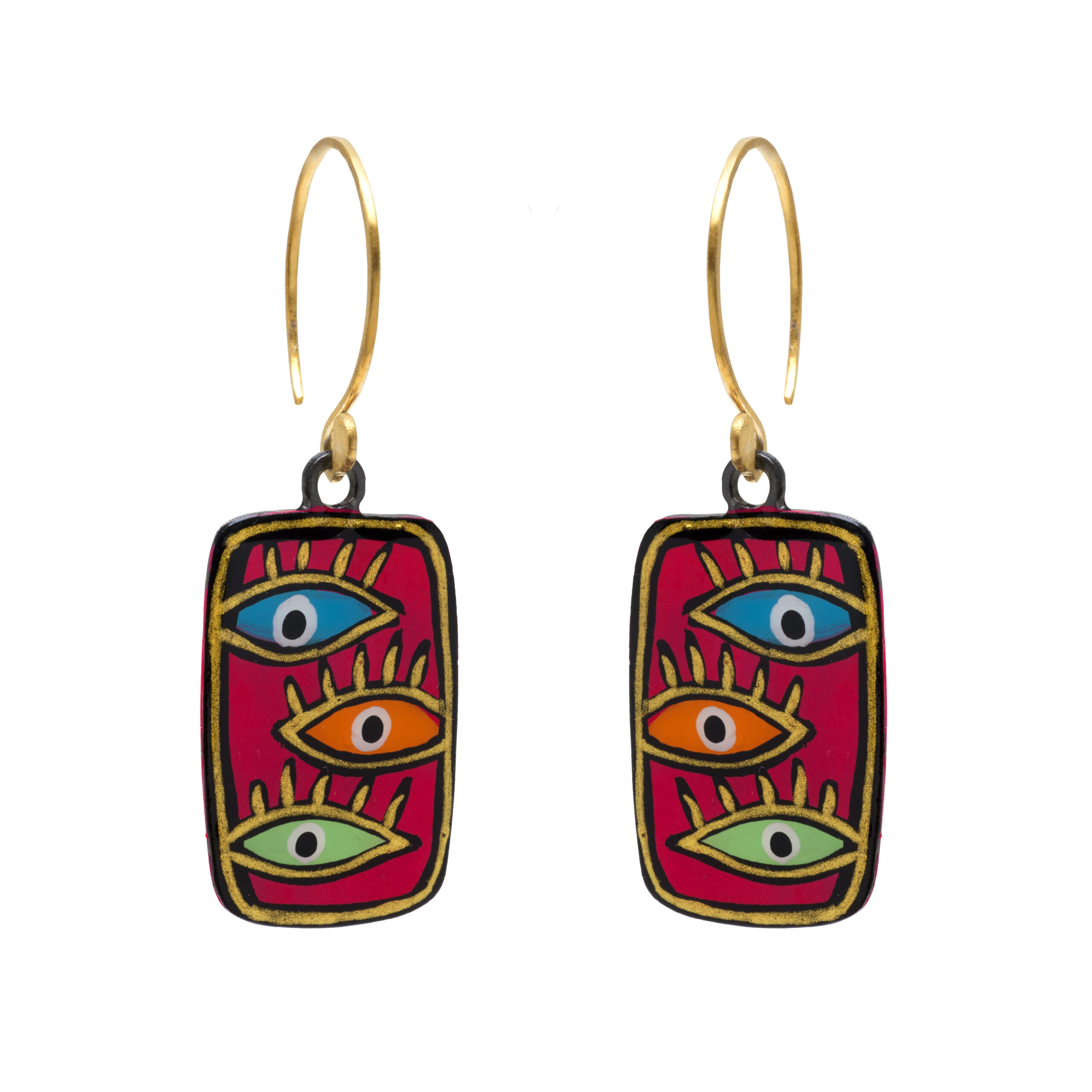 Three eyes earrings