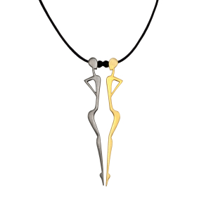 Minimalist lovers  necklace