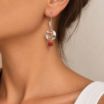 Scarlet Grid Earrings