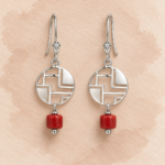 Scarlet Grid Earrings thumbnail 2