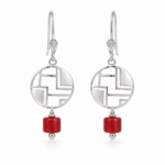 Scarlet Grid Earrings thumbnail 3